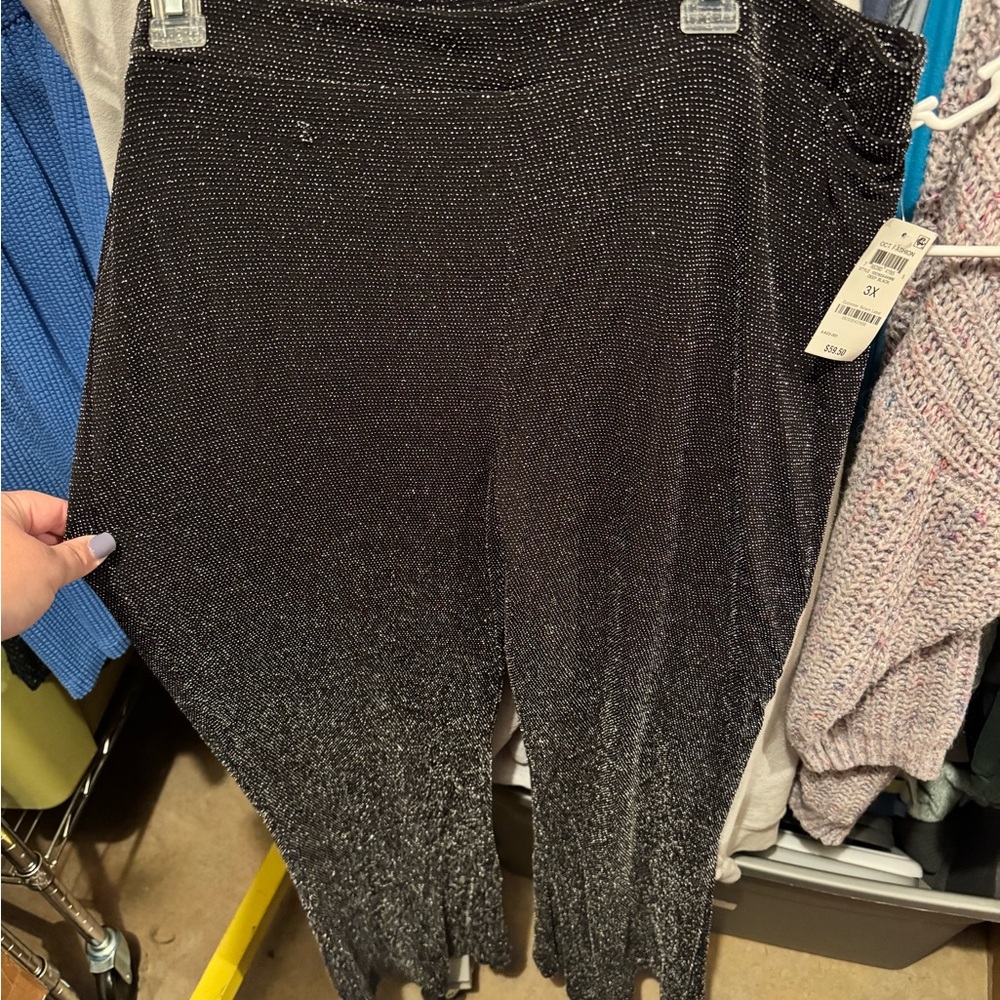 Black Sparkle Pants